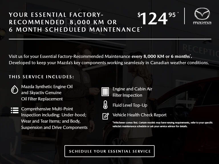 Mazda maintenance accueil janvier 2024